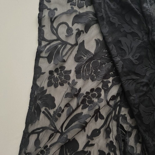 Bershka transparent lace suede dress medium, like new, black