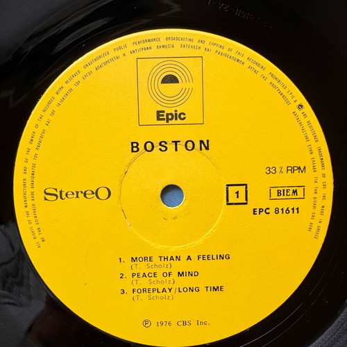 Boston Boston LP 1976 used, rock
