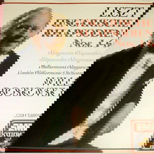 Liszt Ungarische Rhapsodien Nos. 1-6 CD Willi Boskovsky καινούργιο