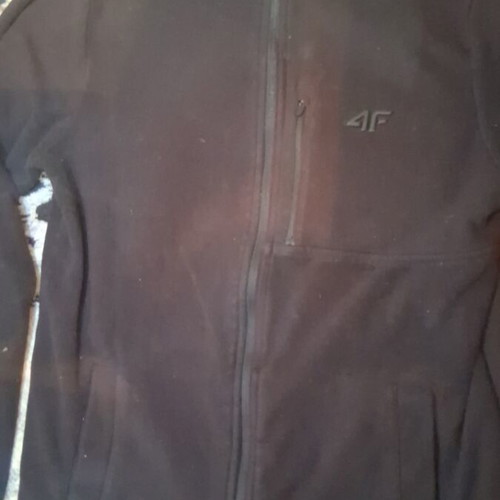 4F Black fleece jacket like new, size M