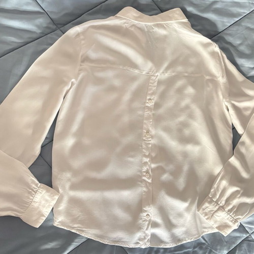 Bershka shirt like new, size S fitting XS, white