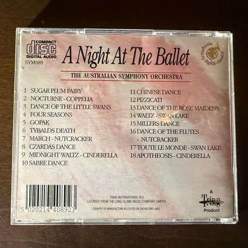A Night At The Ballet CD used, The Australian Symphony Orchestra, classical music