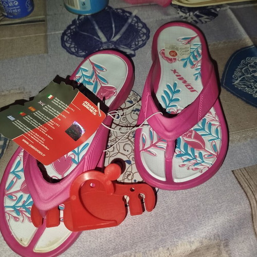 Jomix Shoes women's summer flip-flops size 38 new, fuchsia