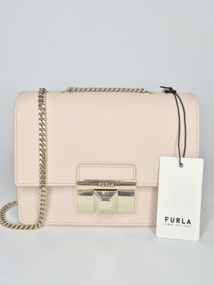 Furla Venere Mini Bag new, light pink leather crossbody