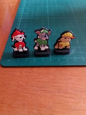 Paw Patrol φιγούρες, σετ 3 με Marshall, Rocky και Rubble