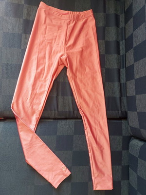 Leggings used, 3 pieces, PCP, blue and pink