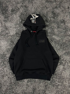 Alpha Industries Silver Graphic Hoodie like new, men's sweatshirt, size M, black