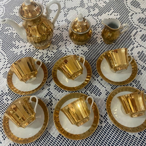 Wunsiedel Bavaria vintage porcelain coffee set like new, 15 pieces