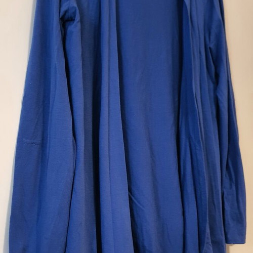 Blue cardigan with hood like new