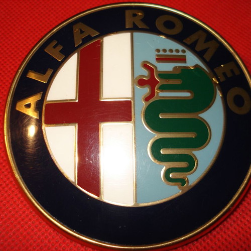 Alfa Romeo mask emblem used, genuine