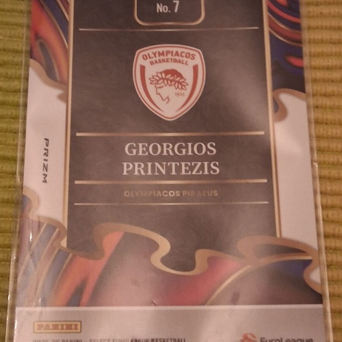 Panini Select Euroleague Georgios Printezis Clutch silver card