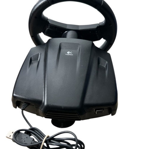Logitech 863248-0000 E-UK12 USB Nascar Racing Wheel for PC used, wheel and pedals