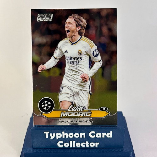2023-24 Topps Stadium Club Chrome UEFA Luka Modric Real Madrid card like new