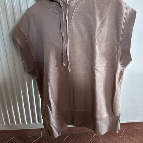 Zara sleeveless women's sweatshirt like new, beige, size S