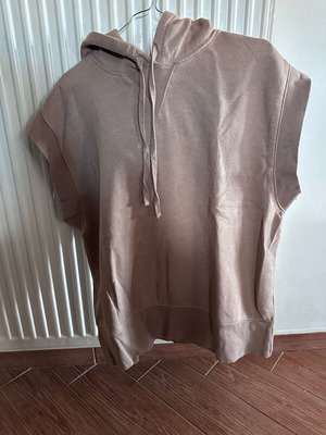 Zara sleeveless women's sweatshirt like new, beige, size S