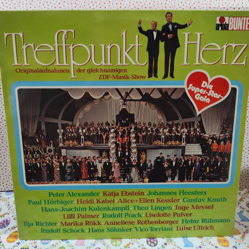 Peter Alexander "Treffpunkt Herz" vinyl record used, very good condition