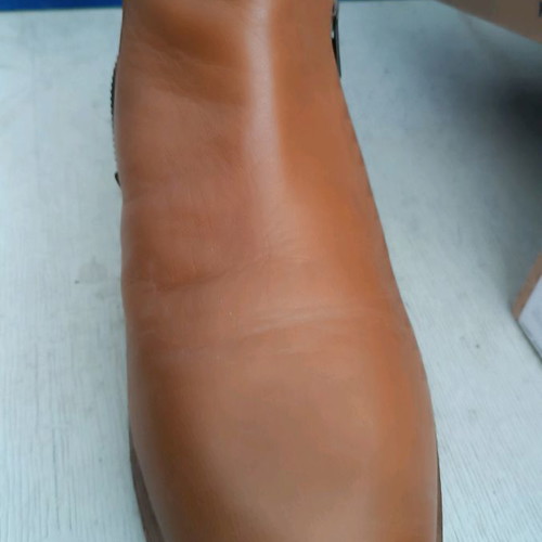 Leather men's ankle boots new, size 43, beige