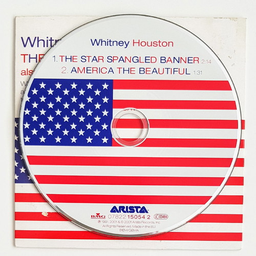 Whitney Houston The Star Spangled Banner CD като нов