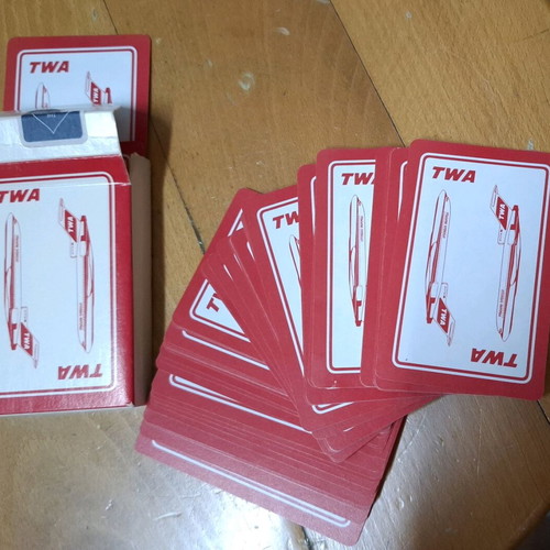 Vintage TWA Airlines playing cards like new