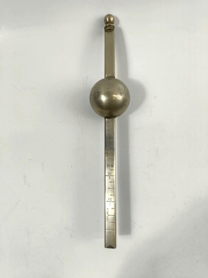 Antique brass alcoholmeter used, 27 cm