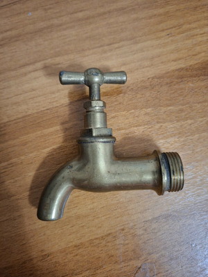 Bronze faucet 3/4" from the 1950s used, functional