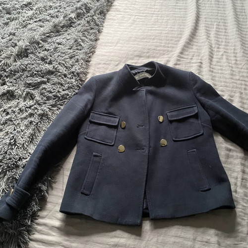 Zara autumn-winter jacket used, dark blue, size S