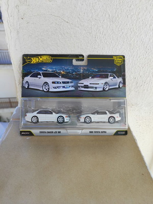 Hot Wheels Premium 2-Pack Toyota Chaser JZX 100 & 1989 Toyota Supra