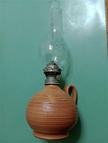  palia lampa ladiou keramiki vintage.