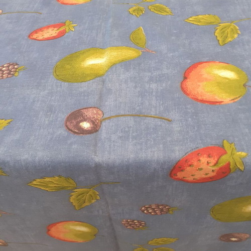 Square tablecloth 160×160 cm with fruit pattern new
