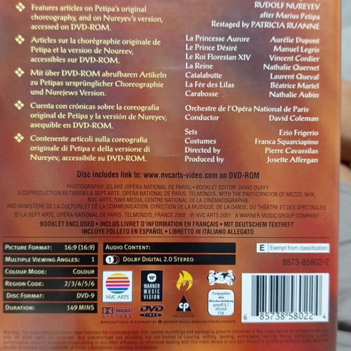 The Sleeping Beauty Tchaikovsky ballet DVD new, classical