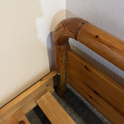 Single bed frame in Swedish wood 1x2 meters