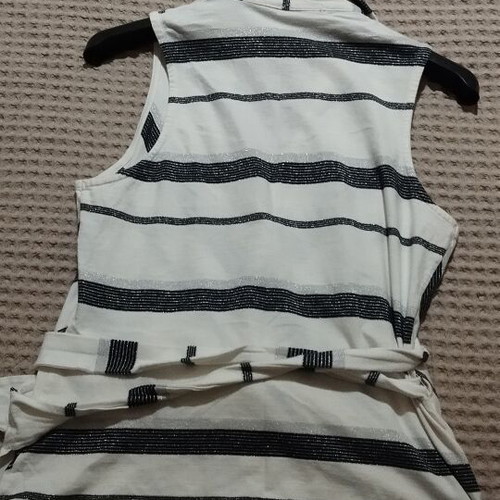 Women's wrap blouse like new, white, size S