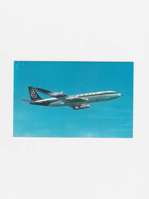 Olympic Airways Boeing 707-329 Super Fan Jet card used