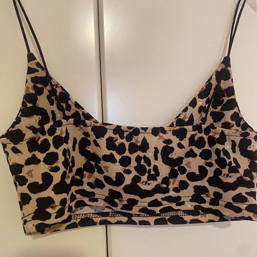 Leopard Print Bustier like new with thin straps