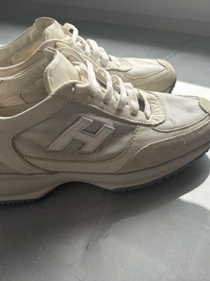 Hogan Interactive sneakers athletic used, size 37.5, gray beige