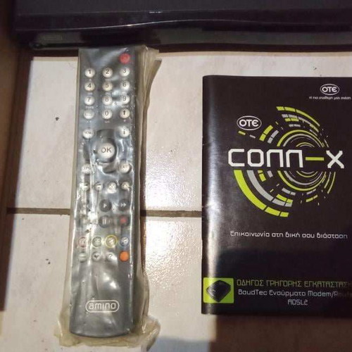 Ote Connex TV used, Amino decoder with router and remote control