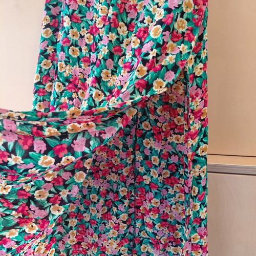 Marlen Summer Floral Maxi Skirt viscose one size like new with slit