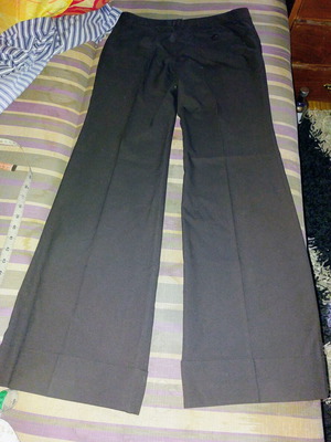Zara Basic black flared pants like new, size L