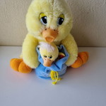 LARGE PLUSH YELLOW DUCK