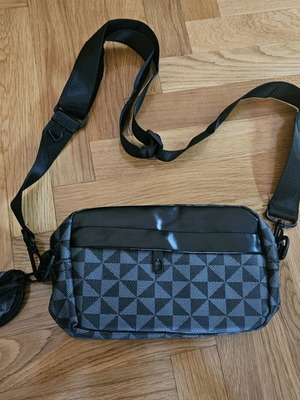 Shoulder bag new, black and gray