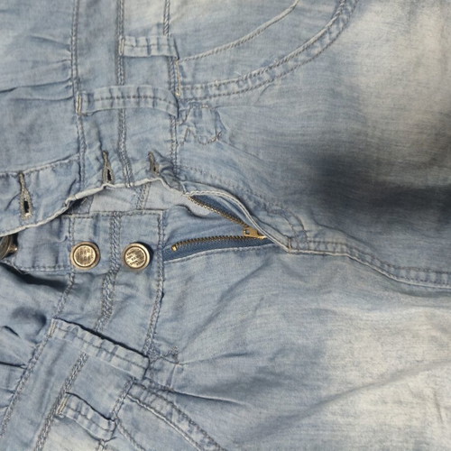 Denim strapless dress used, size M, blue