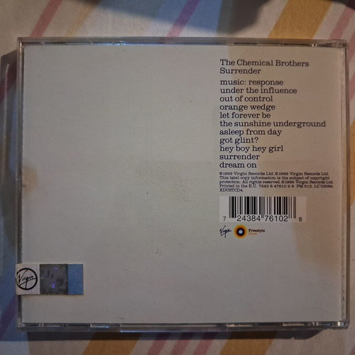 The Chemical Brothers Surrender CD like new, electronica