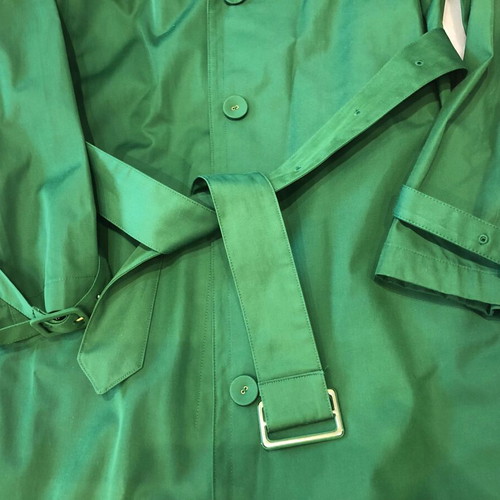 Talbots green trench coat with belt size M like new