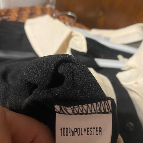 Mini dress Boohoo black and white with collar XS like new