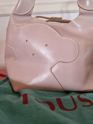Tous leather bag vintage, like new, dusty pink