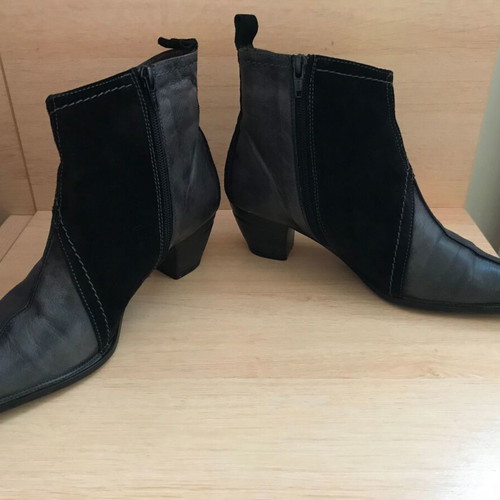 Hispanitas ankle boots used, gray and black, size 37