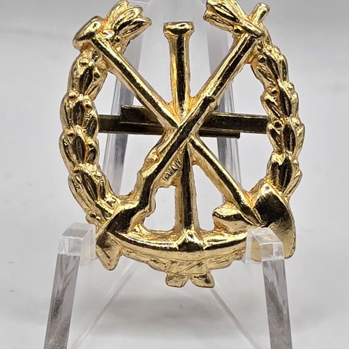 Vintage Mechanical Corps Military Badge Greek Army New Old Stock