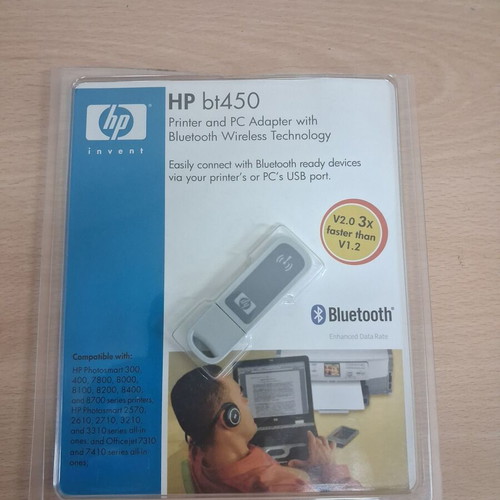 HP bt450 Bluetooth Wireless Printer and PC Adapter like new