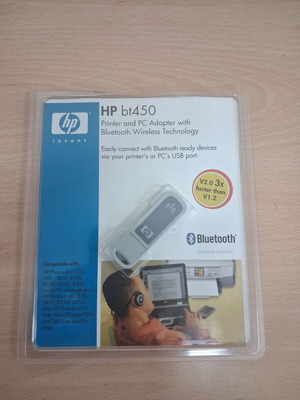 HP bt450 Bluetooth Wireless Printer and PC Adapter like new