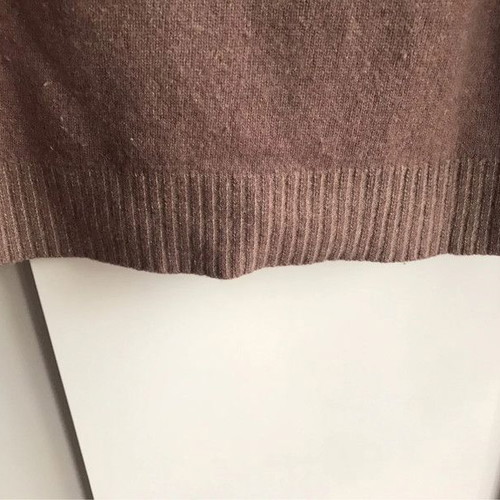 NewMan men's sweater used 100% wool brown XL